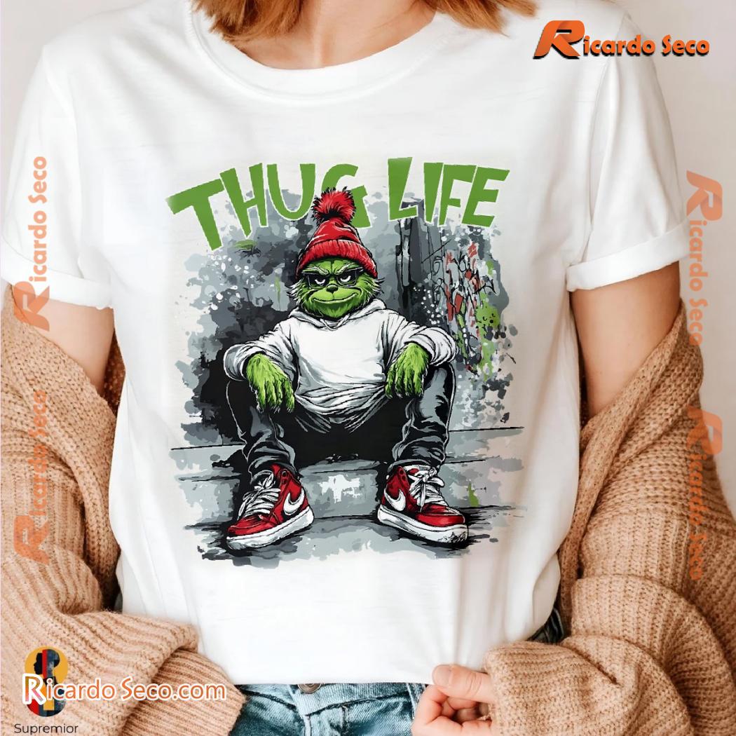 Thug Life Grinchmas Merry Christmas Unisex Tee, Hoodie, Long Sleeve, Classic Men Shirt a Thug Life Grinchmas Merry Christmas Unisex Tee, Hoodie, Long Sleeve, Classic Men Shirt a