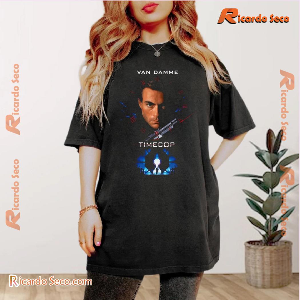 Timecop Van Damme 90's Action Movie Gift For Fan, Graphic Unisex T-shirt, Classic Men Shirt a Timecop Van Damme 90's Action Movie Gift For Fan, Graphic Unisex T-shirt, Classic Men Shirt a