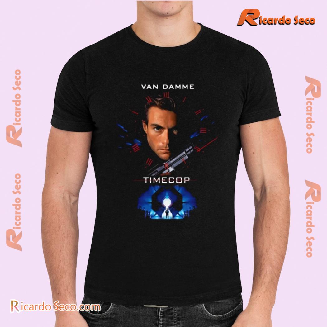 Timecop Van Damme 90's Action Movie Gift For Fan, Graphic Unisex T-shirt, Classic Men Shirt Timecop Van Damme 90's Action Movie Gift For Fan, Graphic Unisex T-shirt, Classic Men Shirt