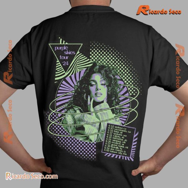 Tori Kelly Trippy Purple Skies Tour '24 Graphic Unisex T-shirt, Classic Men Shirt