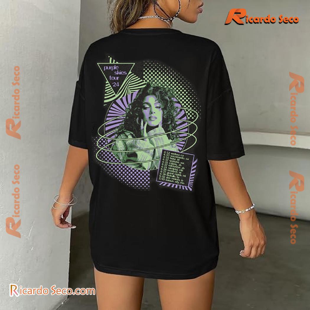 Tori Kelly Trippy Purple Skies Tour '24 Graphic Unisex T-shirt, Classic Men Shirt c Tori Kelly Trippy Purple Skies Tour '24 Graphic Unisex T-shirt, Classic Men Shirt c