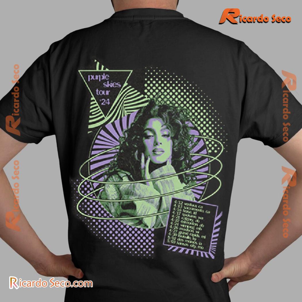 Tori Kelly Trippy Purple Skies Tour '24 Graphic Unisex T-shirt, Classic Men Shirt Tori Kelly Trippy Purple Skies Tour '24 Graphic Unisex T-shirt, Classic Men Shirt