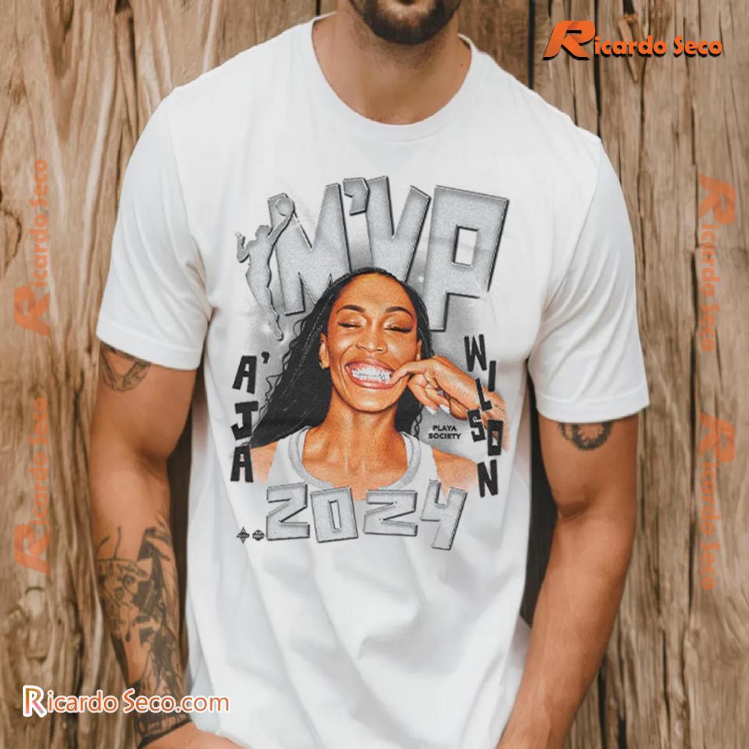 WNBA Las Vegas Aces A'ja Wilson MVP 2024 Gift For Fan Graphic Unisex T-shirt, Classic Men Shirt a WNBA Las Vegas Aces A'ja Wilson MVP 2024 Gift For Fan Graphic Unisex T-shirt, Classic Men Shirt a