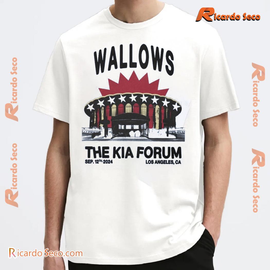 Wallows The Kia Forum Sep 12 2024 Los Angeles, Ca Graphic Unisex T-shirt, Classic Men Shirt a Wallows The Kia Forum Sep 12 2024 Los Angeles, Ca Graphic Unisex T-shirt, Classic Men Shirt a