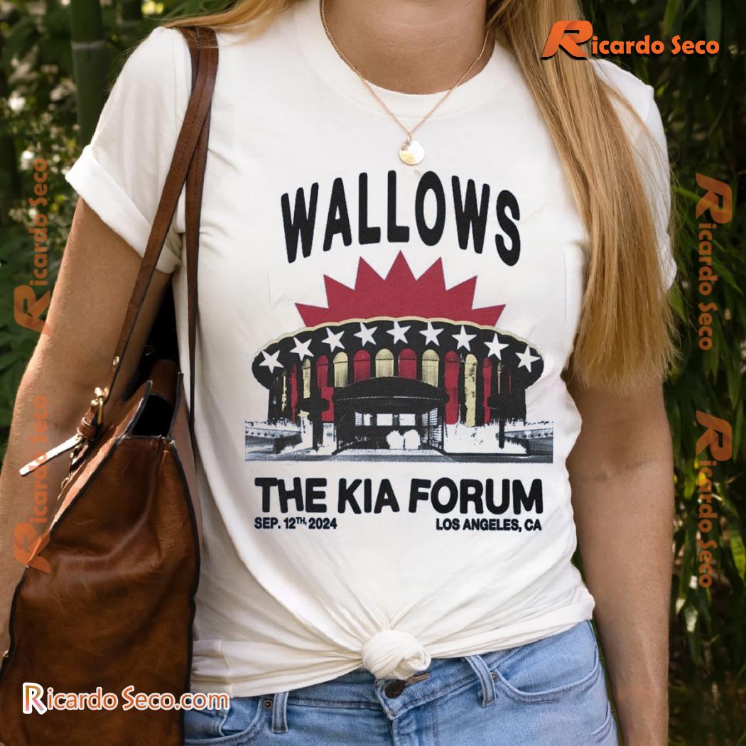 Wallows The Kia Forum Sep 12 2024 Los Angeles, Ca Graphic Unisex T-shirt, Classic Men Shirt Wallows The Kia Forum Sep 12 2024 Los Angeles, Ca Graphic Unisex T-shirt, Classic Men Shirt