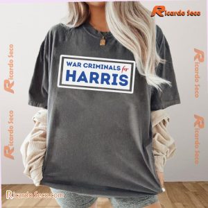 War Criminals For Harris Graphic Unisex T-shirt, Classic Men Shirt