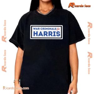 War Criminals For Harris Graphic Unisex T-shirt, Classic Men Shirt a