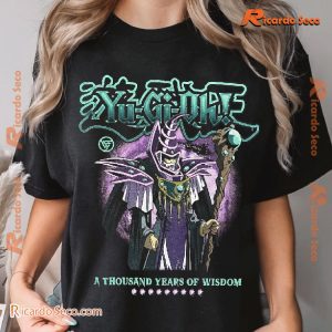 Yu-gi-oh Dark Magician A Thousand Years Of Wisdom Printed Unisex T-shirt, Classic Men Shirt a