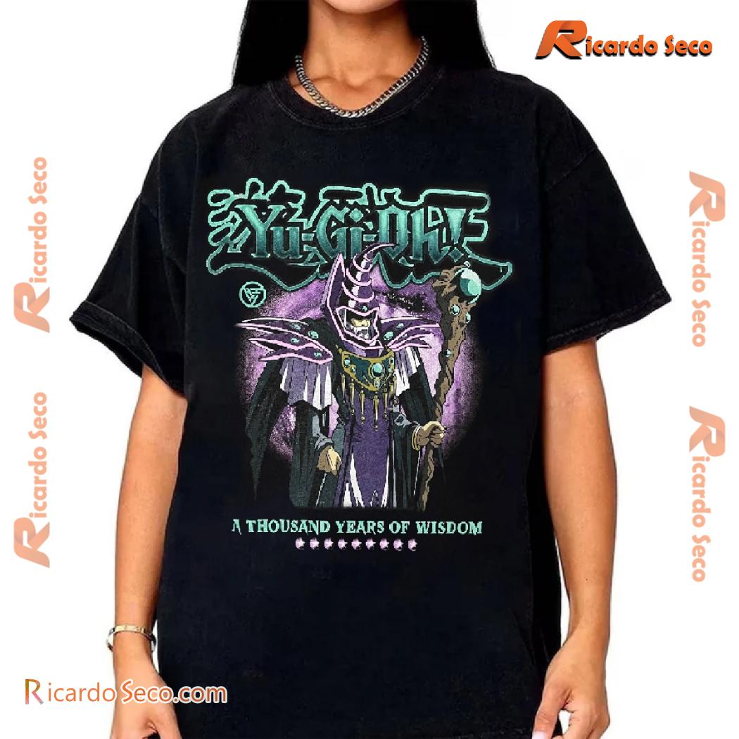 Yu-gi-oh Dark Magician A Thousand Years Of Wisdom Printed Unisex T-shirt, Classic Men Shirt