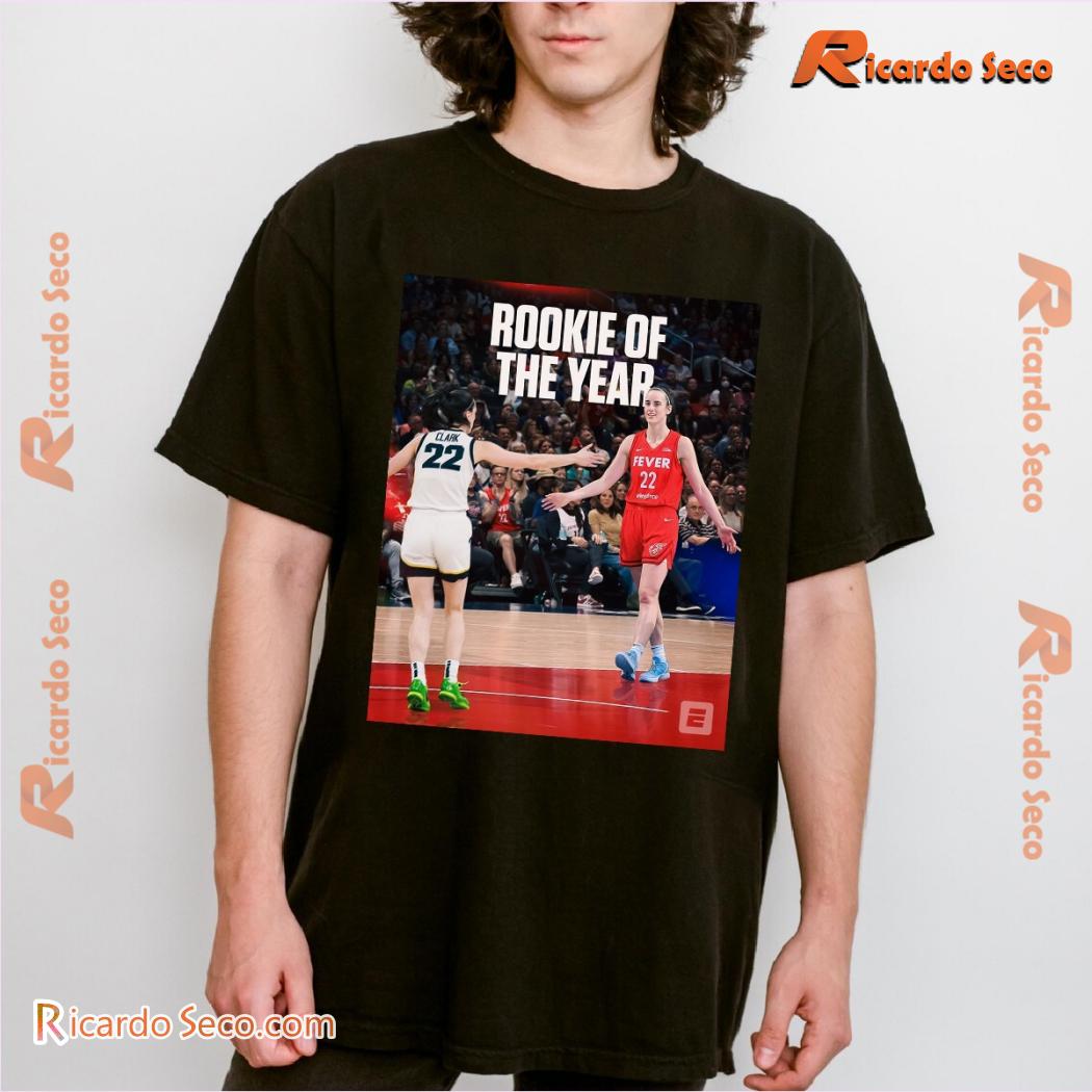 2024 WNBA Roy Indiana Fever Caitlin Clark Rookie Of The Year Printed Unisex Shirt, Classic Men Shirt a 2024 WNBA Roy Indiana Fever Caitlin Clark Rookie Of The Year Printed Unisex Shirt, Classic Men Shirt a