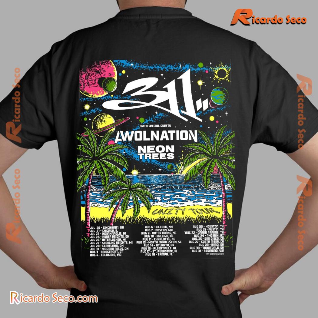 311 The Unity Tour 2024 Schedule Date List Gift For Fan, Graphic Unisex Shirt, Classic Men Shirt c