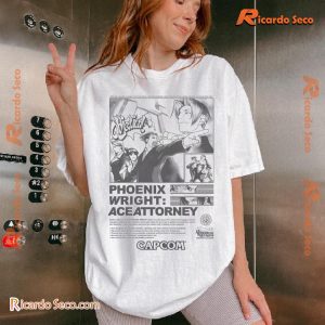 Ace Attorney Visual Novel & Video Game Print Ad Image Gift For Fan Graphic Unisex Shirt, Classic Women Shirt