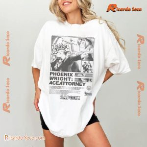 Ace Attorney Visual Novel & Video Game Print Ad Image Gift For Fan Graphic Unisex Shirt, Classic Women Shirt a