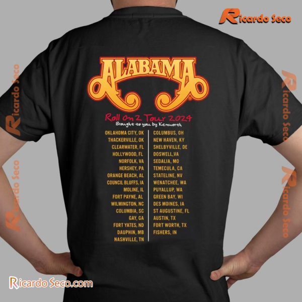 Alabama Roll On 2 Tour 2024 Brought To You By Kenworth Gift For Fan Unisex Shirt, Classic Men Shirt a