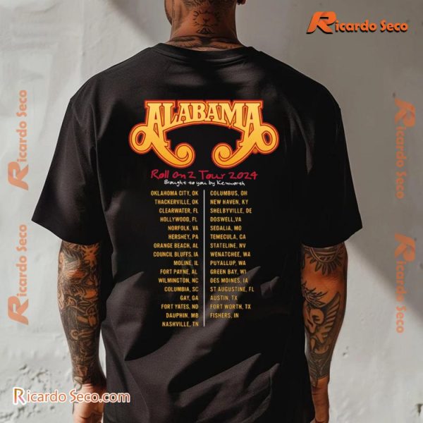 Alabama Roll On 2 Tour 2024 Brought To You By Kenworth Gift For Fan Unisex Shirt, Classic Men Shirt c