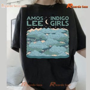 Amos Lee & Indigo Girls 2024 Tour Graphic Classic Men Shirt yBdJcaV