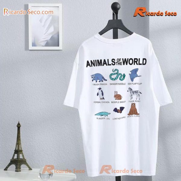 Animal Of The World Trash Panda Danger Noodle Sea Flap Flap Graphic Classic Men Shirt-b KQyd7OC