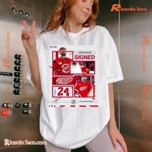 Austin Watson Signed Detroit Red Wings One-year, Two-way Contract Signature Poster Graphic Unisex Shirt, Classic Men Shirt a