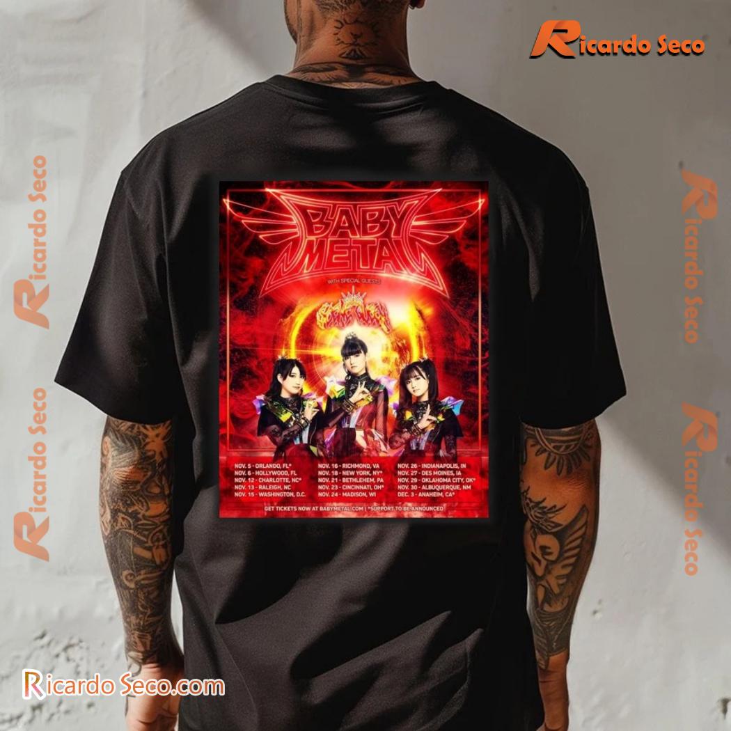 Babymetal With Special Guests Tour 2024 Gift For Fan Classic Men Shirt b Babymetal With Special Guests Tour 2024 Gift For Fan Classic Men Shirt b