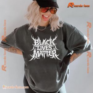 Black Lives Matter Metal Logo Gift For Music Fan Classic Men Shirt-b XYj4g5h