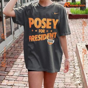 Buster Posey For President San Francisco Giants 2012 Comfort Color Unisex Tee, Classic Men Shirt a