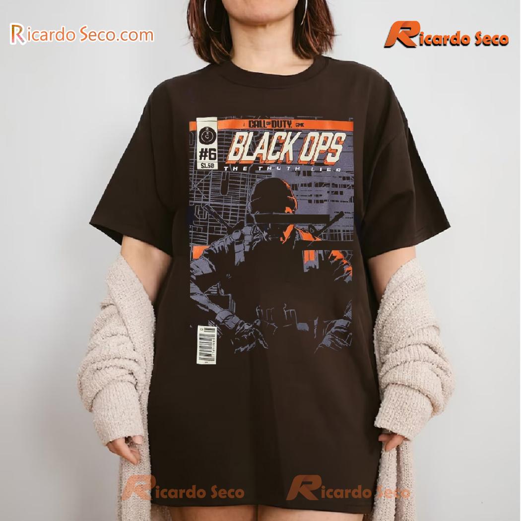 Call Of Duty Black Ops 6 The Truth Lies Comic Gift For Fan Classic Men Shirt b Call Of Duty Black Ops 6 The Truth Lies Comic Gift For Fan Classic Men Shirt b