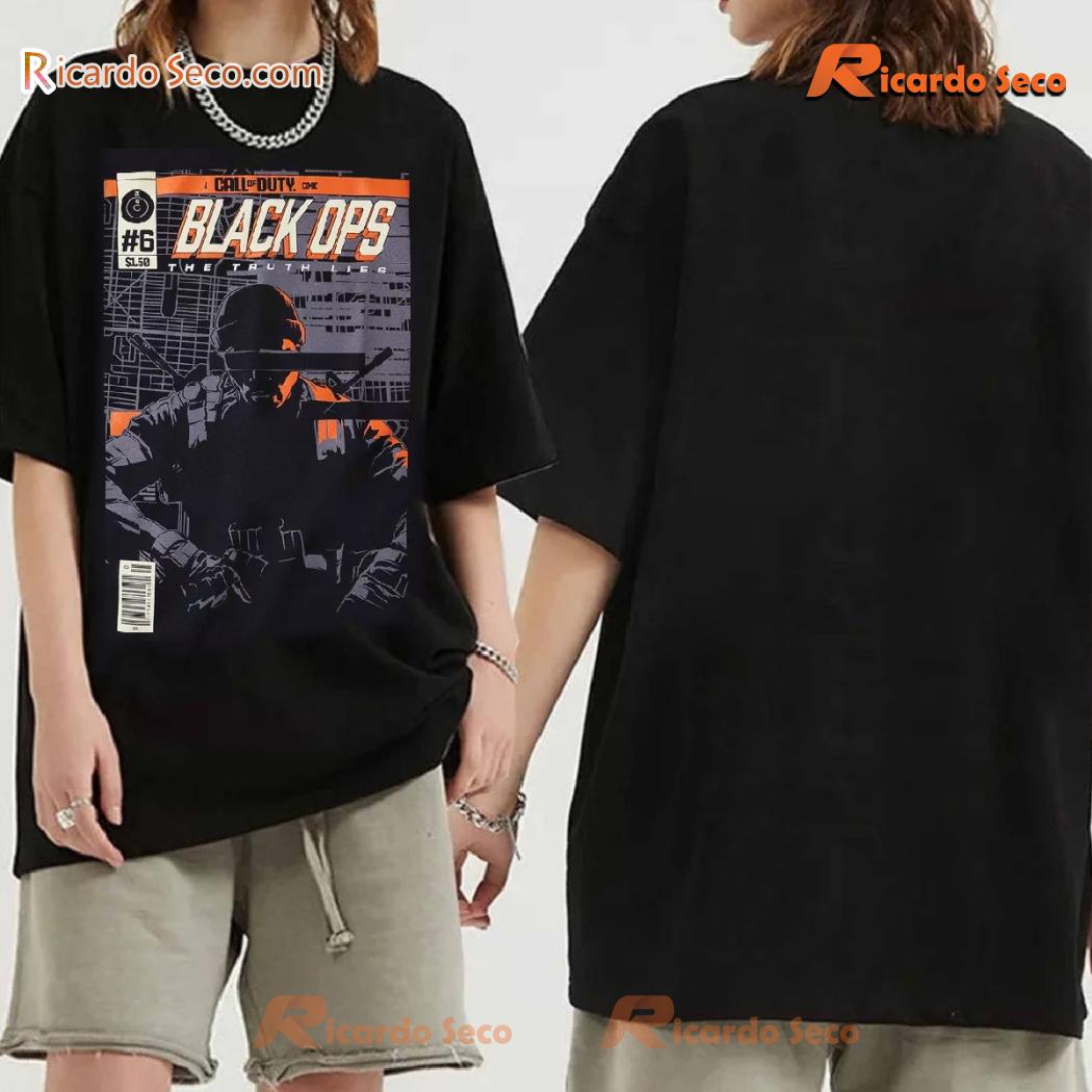 Call Of Duty Black Ops 6 The Truth Lies Comic Gift For Fan Classic Men Shirt Call Of Duty Black Ops 6 The Truth Lies Comic Gift For Fan Classic Men Shirt