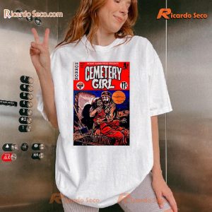 Cemetery Girl Horror Vintage Graphic Classic Men Shirt Wlawgx0