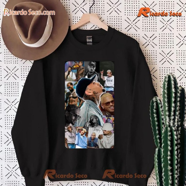 Chris Brown The Greatest Of All Time Pictures Graphic Classic Men Shirt v3H9w5l