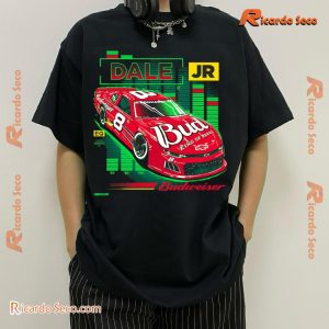 Dale Earnhardt Jr X Budweiser King Of Beers Graphic Classic Men Shirt bicjXSs