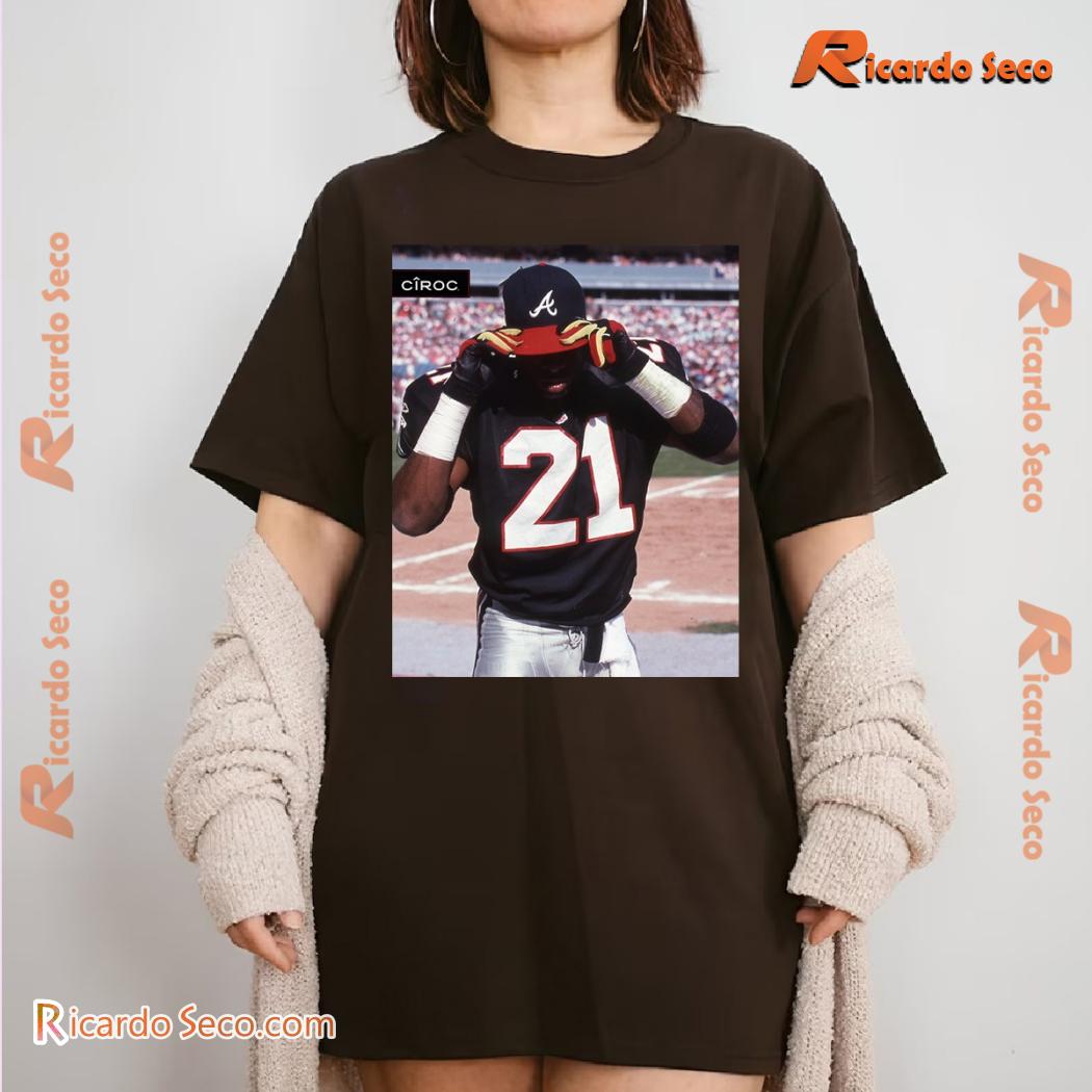Deion Sanders As The First Athlete To Suit Up For An NFL And MLB Game In The Same Day Graphic Unisex T-shirt a