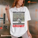 Deplatform Gromit Dog Design Graphic Unisex Tee, Classic Men Shirt