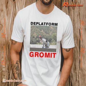 Deplatform Gromit Dog Design Graphic Unisex Tee, Classic Men Shirt b