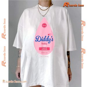 Diddy’s Baby Oil Costume Funny Bottle Halloween Christmas Classic Men Shirt