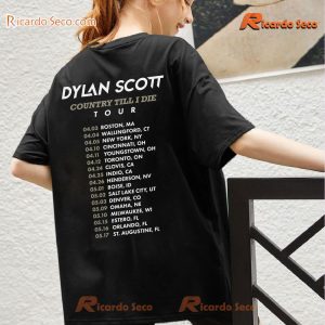 Dylan Scott Country Til I Die Tour 2024 Gift For Fan Classic Men Shirt-b x5gaB7j