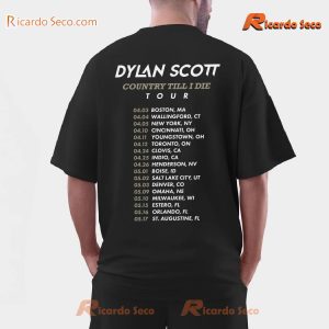 Dylan Scott Country Til I Die Tour 2024 Gift For Fan Classic Men Shirt-c TFs0zAh