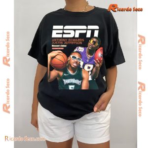 ESPN Anthony Edwards And Justin Jefferson Are Minnesota's Coldest Graphic Classic Men Shirt-a TANod5p