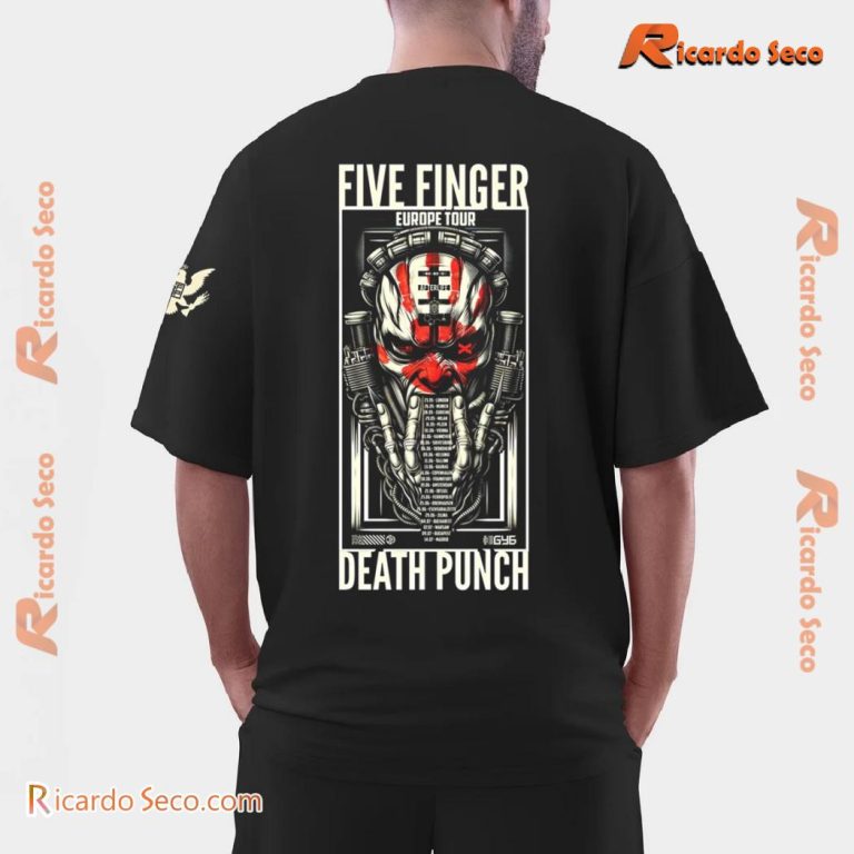 Five Finger Death Punch Psychonaut 2024 Eu Tour Gift For Fan Classic Men Shirt-c rwcjIKy