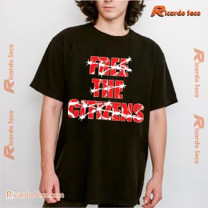 Free The Citizens Free The Youth Printed Unisex Tee, Classic Ladies Shirt, V-neck Ladies