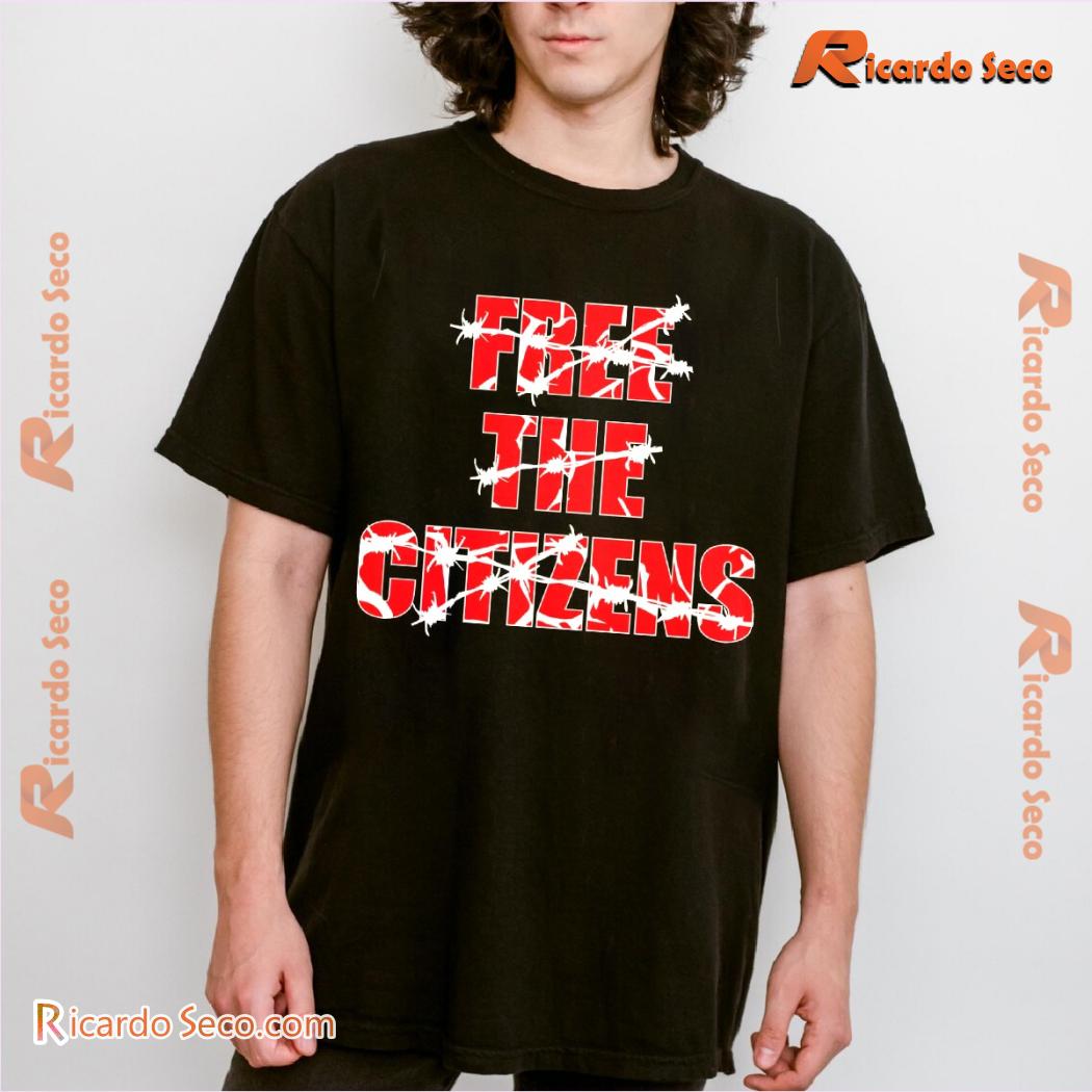 Free The Citizens Free The Youth Printed Unisex Tee, Classic Ladies Shirt, V-neck Ladies Free The Citizens Free The Youth Printed Unisex Tee, Classic Ladies Shirt, V-neck Ladies