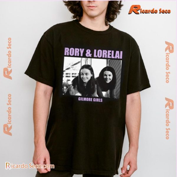 Gilmore Girls Rory & Lorelai Vintage Graphic Unisex T-shirt, Classic Men Shirt 5vCJrQz