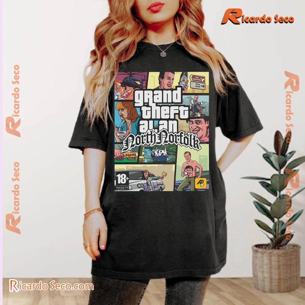 Grand Theft Alan North Norfolk Graphic Unisex T-shirt, Classic Men Shirt Grand Theft Alan North Norfolk Graphic Unisex T-shirt, Classic Men Shirt