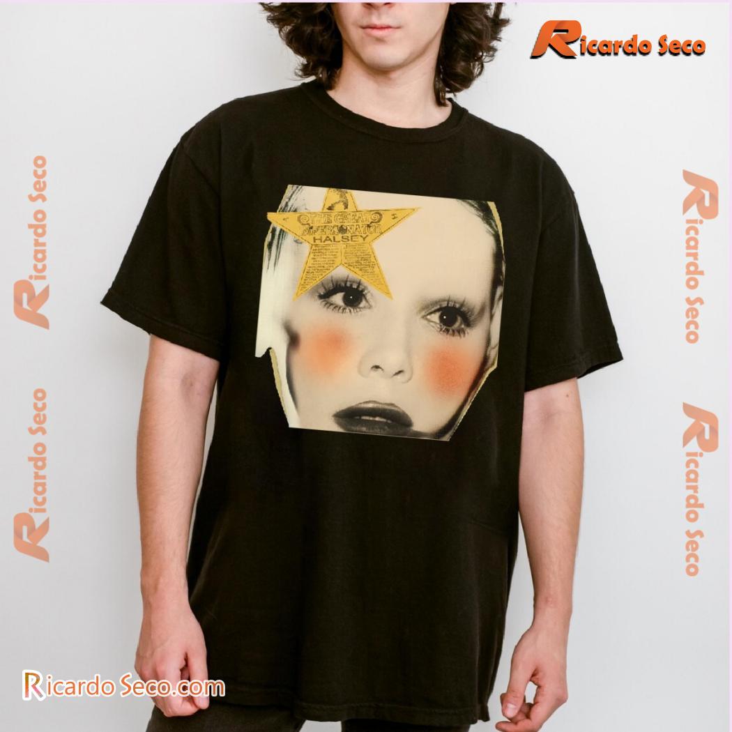 Halsey The Great Impersonator Cover Graphic Unisex T-shirt, Classic Men Shirt Halsey The Great Impersonator Cover Graphic Unisex T-shirt, Classic Men Shirt