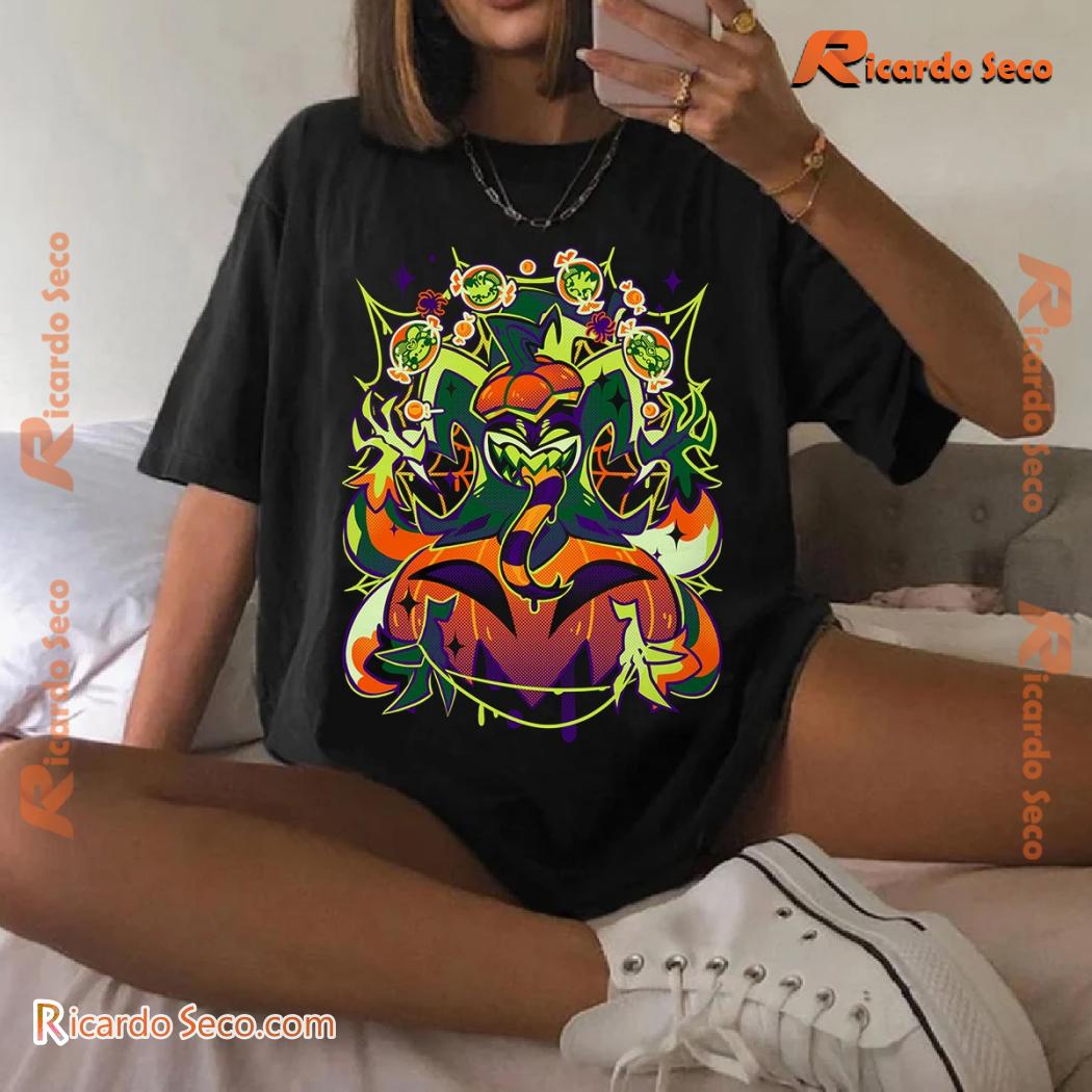 Hazbin Hotel Mammon Halloween 2024 Graphic Unisex Shirt, Classic Men Shirt, V-neck Ladies Hazbin Hotel Mammon Halloween 2024 Graphic Unisex Shirt, Classic Men Shirt, V-neck Ladies