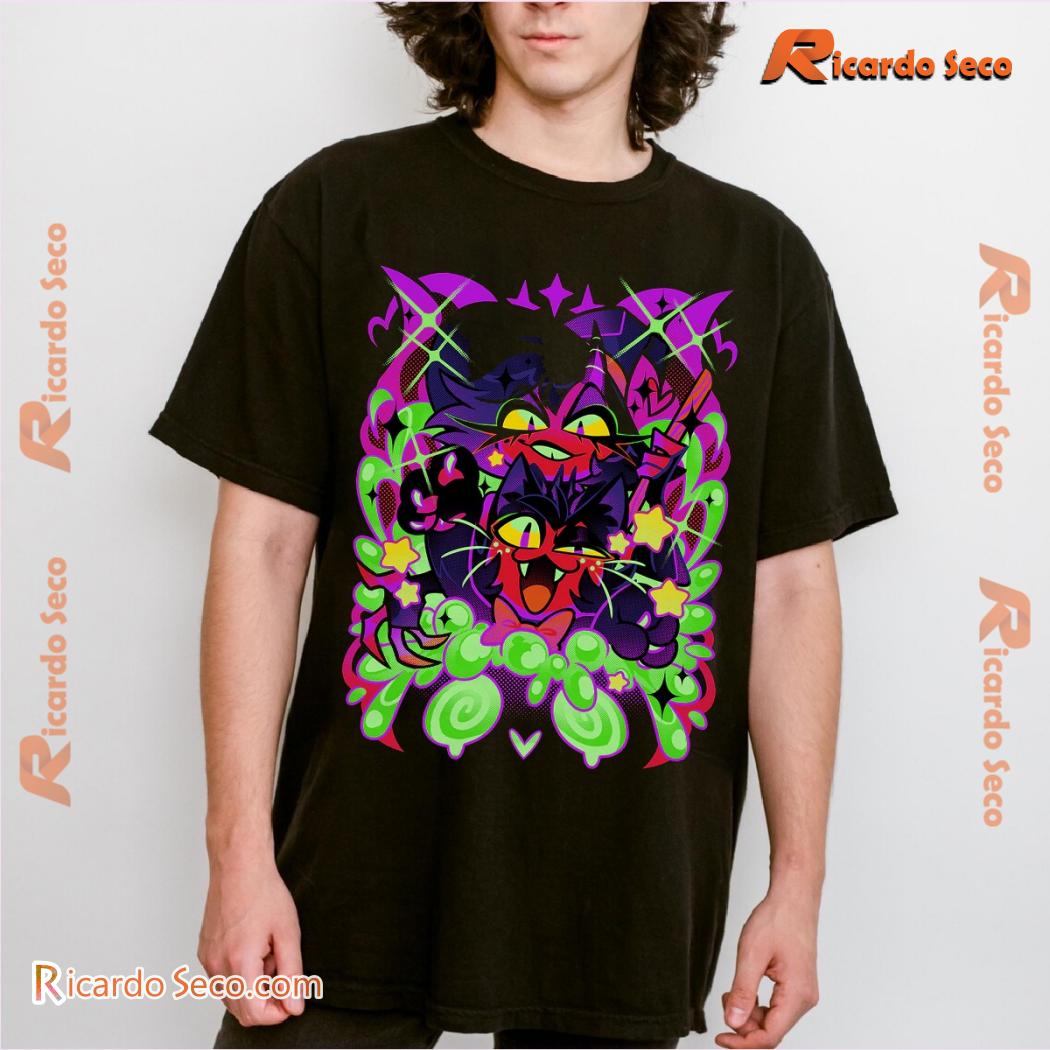 Hazbin Hotel Moxxie + Millie Halloween 2024 Graphic Unisex Shirt, Classic Men Shirt, V-neck Ladies Hazbin Hotel Moxxie + Millie Halloween 2024 Graphic Unisex Shirt, Classic Men Shirt, V-neck Ladies