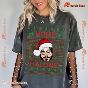 Home Malone Christmas Ugly Graphic Unisex T-shirt, Classic Men Shirt b