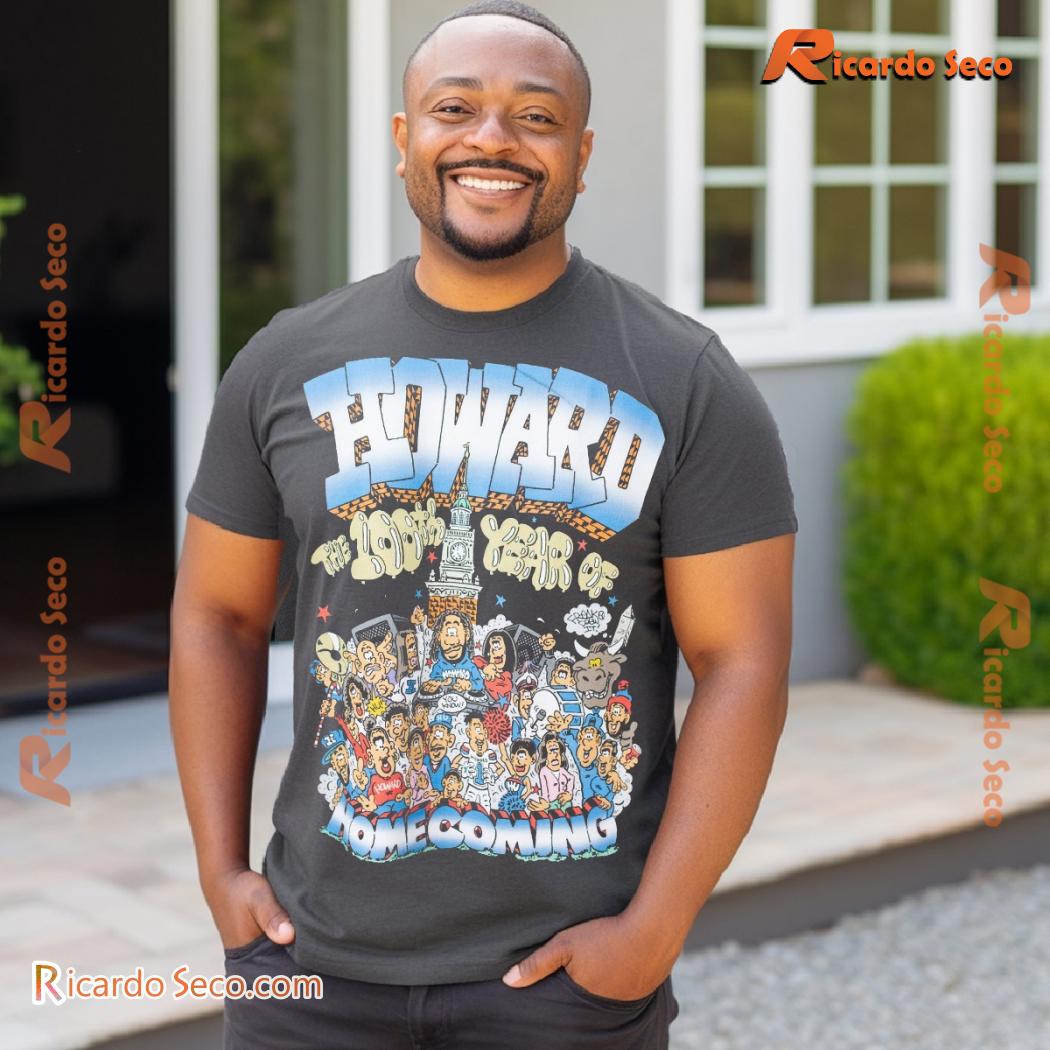 Howard University The 100th Year Of Homecoming 2024 Gift For Men And Women Graphic Unisex T-shirt, Classic Men Shirt a