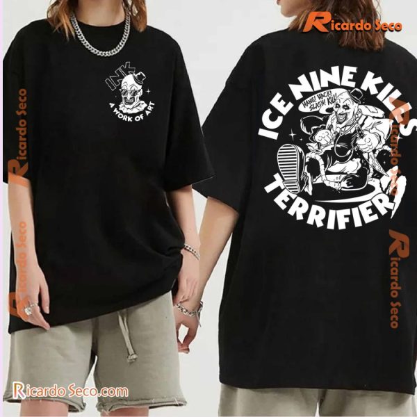 Ice Nine Kills X Terrifier 3 Hack 'n' Slash Pocket Printed Unisex Tee, Classic Men Shirt