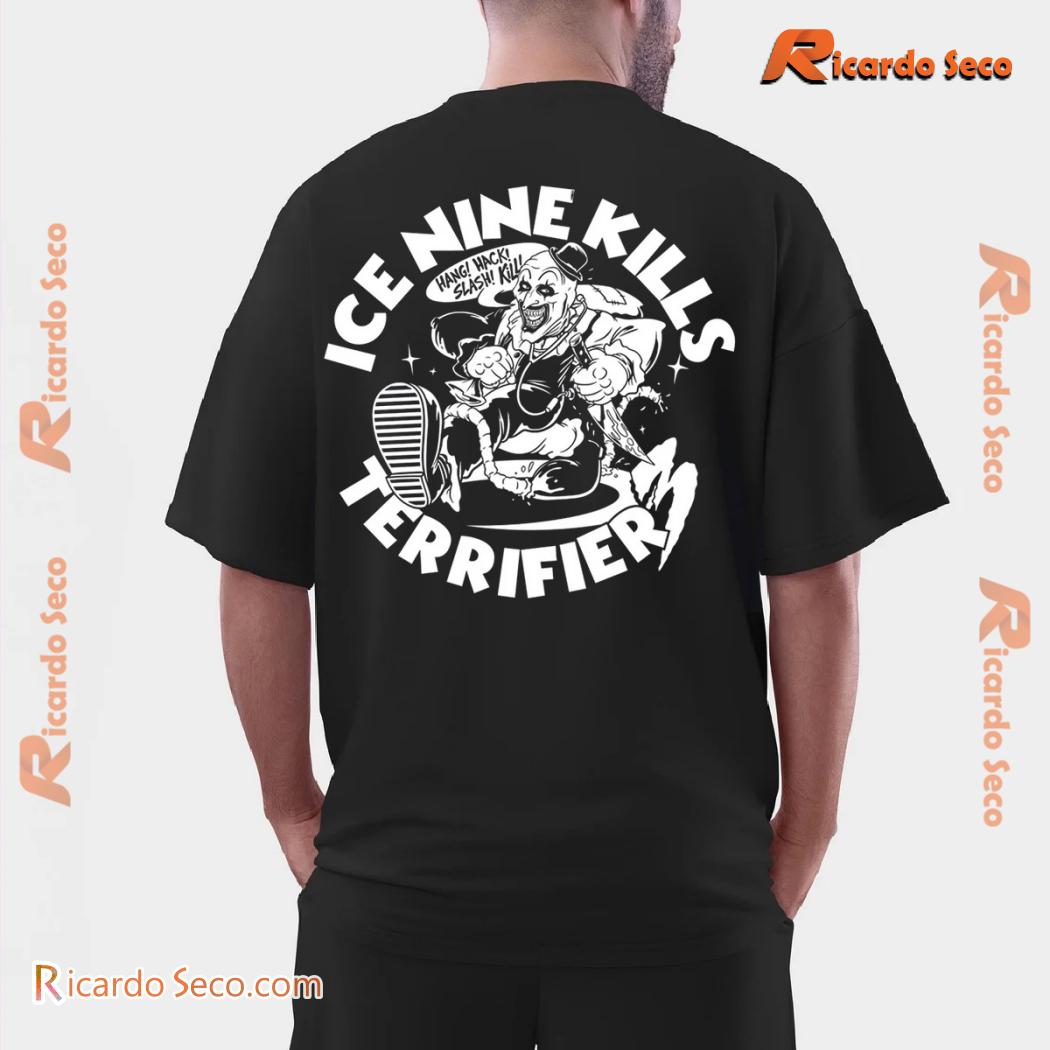 Ice Nine Kills X Terrifier 3 Hack 'n' Slash Pocket Printed Unisex Tee, Classic Men Shirt b Ice Nine Kills X Terrifier 3 Hack 'n' Slash Pocket Printed Unisex Tee, Classic Men Shirt b