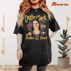 Indiana Fever Caitlin Clark Playa Society 2024 WNBA Rookie Of The Year Printed Unisex Tee, Classic Ladies Shirt